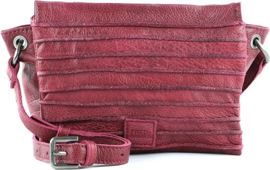FREDsBRUDER Cuir Sac à épaule bandoulière Riffel Sky Crossbody Orchid Pink Framboise