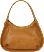 CINQUE Cuir Sac à main Sac à épaule Felicia Handbag Cognac Jaune foncé
