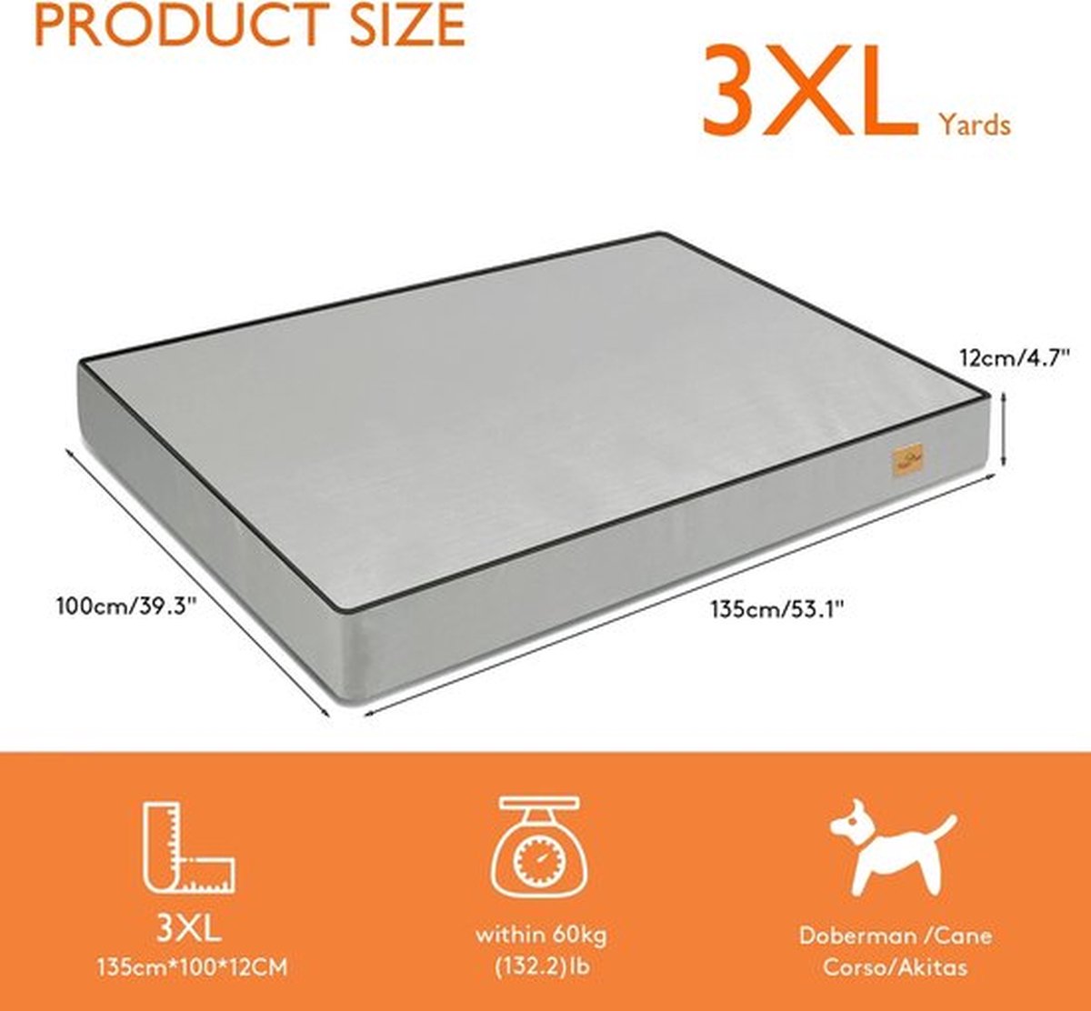 SteeFly® Waterdicht Hondenbed - Grote Schuim Huisdier Lounge - Met Wasbare En Afneembare Cover - Voor Kleine, Middelgrote En Grote Honden