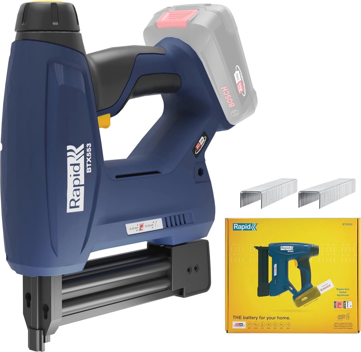 Draadloze Accu Tacker voor Stofferen en Knutselen - 2-in-1 Nietmachine en Nageltacker met Heavy Duty Functionaliteit