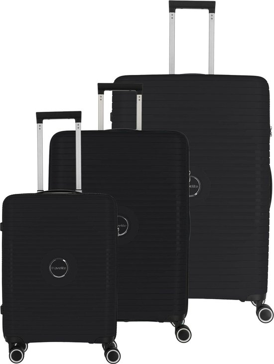 Valise Set 3 Coques Rigides TRAVELITE Orbita - 4 Roues, Polypropylène, Extensible, TSA Lock