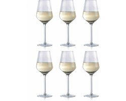 Alpina Wijnglazen Witte Wijn - 18x stuks - witte wijnglazen - wijnglas - 370 ml