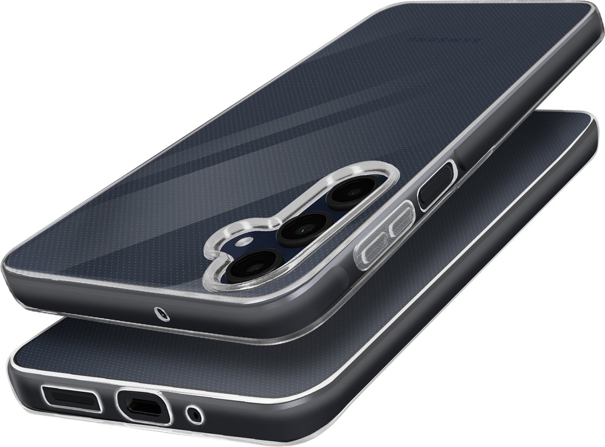 Mayaxess, Hoesje Geschikt voor Samsung Galaxy A16 Zacht Silicone, Transparant