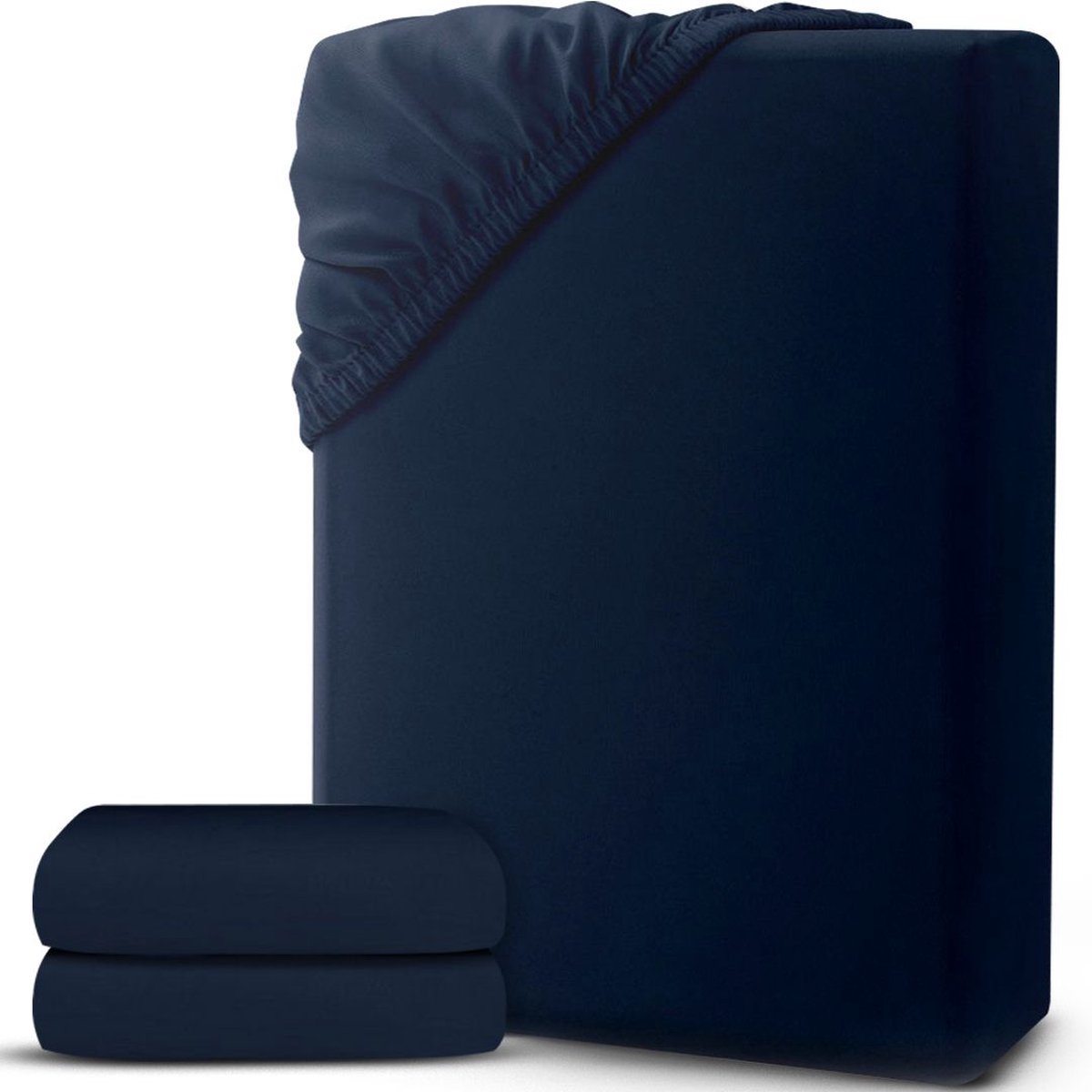 White-Label® Matrasovertrek 160x200 - Dekbedovertrek - Hoeslaken - Matrasbeschermer - Extra Zacht - Blauw