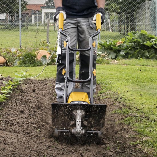 Powerplus Elektrische Grondfrees POWEG70100 - Elektrische cultivator van 1200 W, 4 # messen, werkdiepte van 220 mm en werkbreedte van 360 mm, tuingereedschap van Powerplus — afbeelding 3