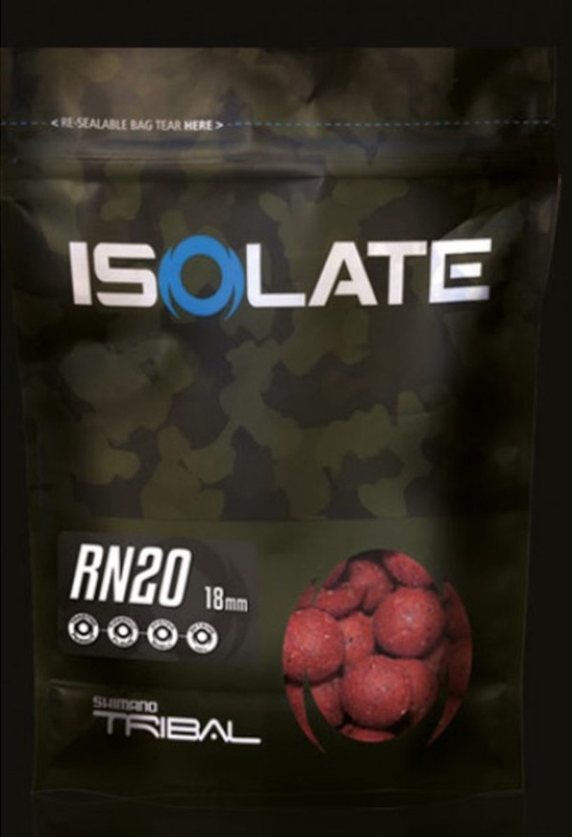 Shimano Tribal Isolate RN20 Red Nut Boilies | 1kg Donker Rood 18mm