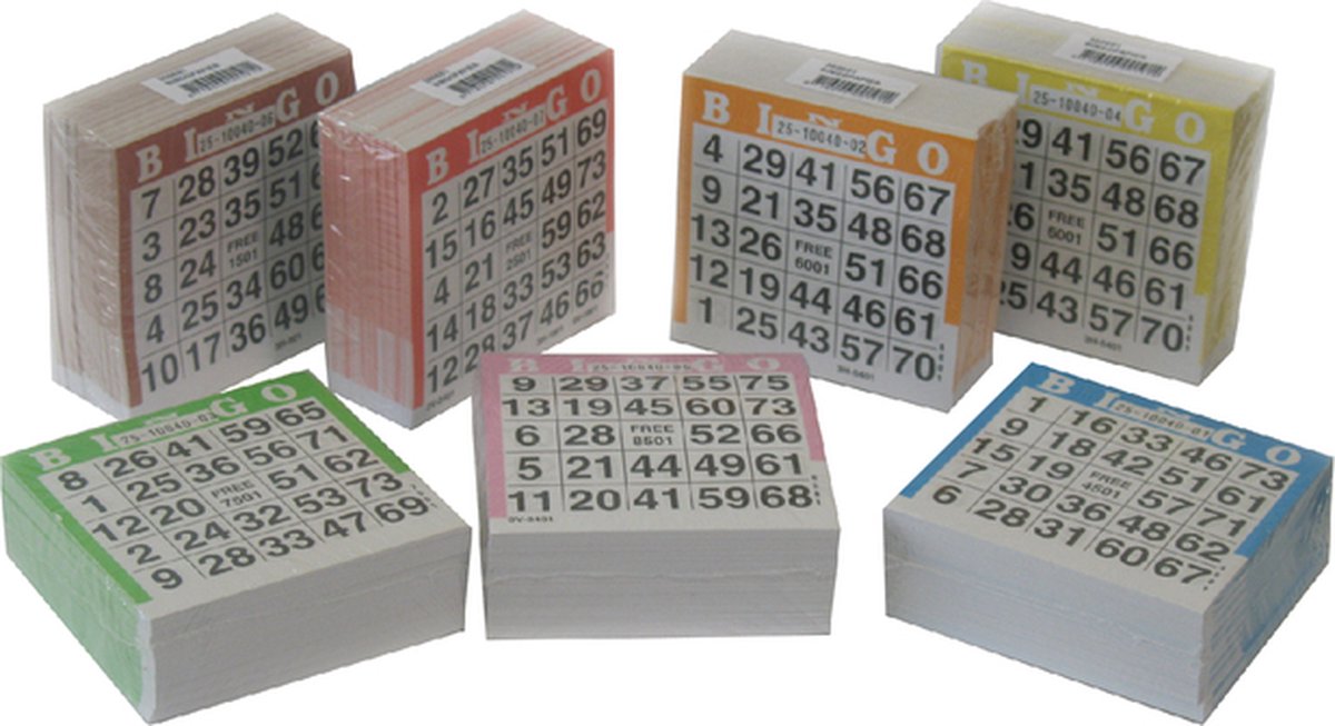 Bingoblok haza 105x105mm 20 stuks 25 vel | 21 stuks