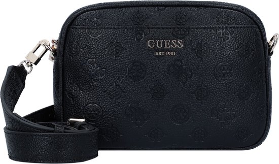 GUESS Schoudertas Vikky II Camera Crossbody Black Logo Zwart