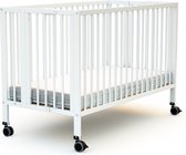 LANTUS Babywieg wieg reisbed kinderbed inklapbaar babybed bijzetbed schommelwieg met schommelfunctie incl. muggennet, matras en tas (92 x 58 x 70-90 cm (crèmekleur