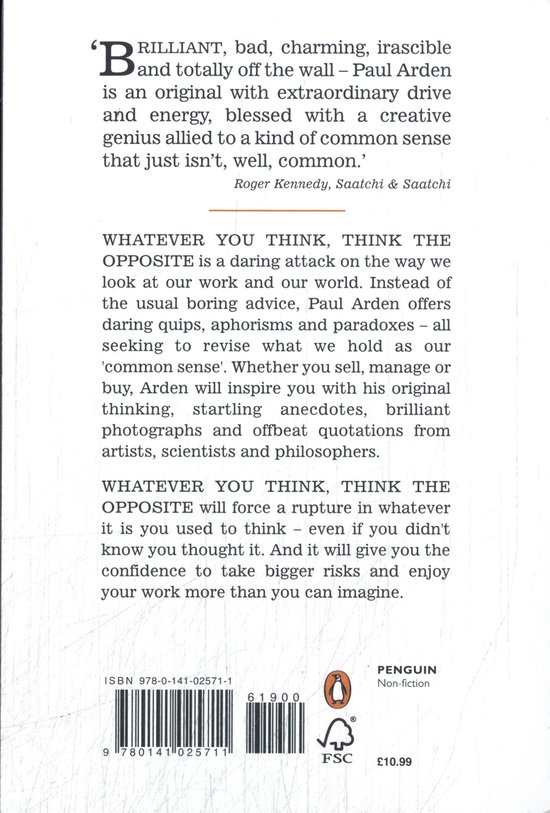 Whatever You Think Think The Opposite