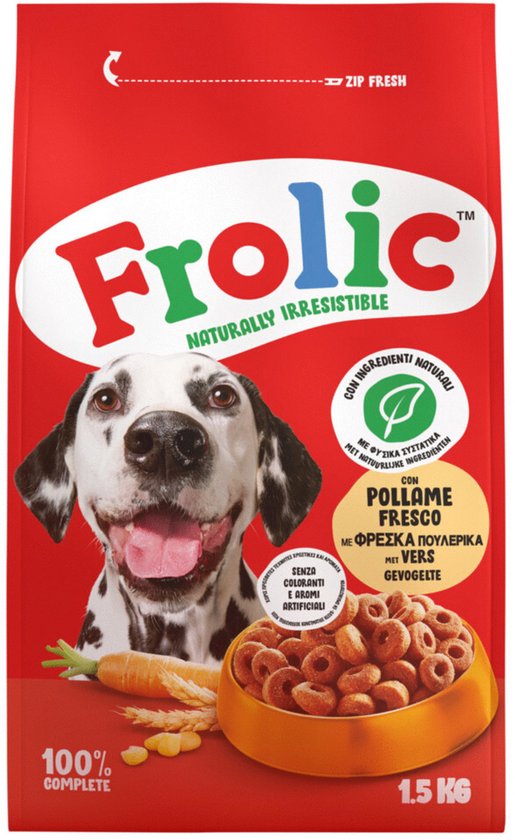 Frolic Droog Gevogelte - Hondenvoer - 1.5 kg