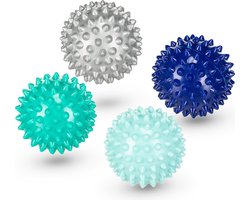 Gymtek® Massageballen Set - Massagebal, Massage Bal, Lacrosse Bal, Triggerpoint Bal - ? 6,5 cm - Ruk en Nek Massage - Hard