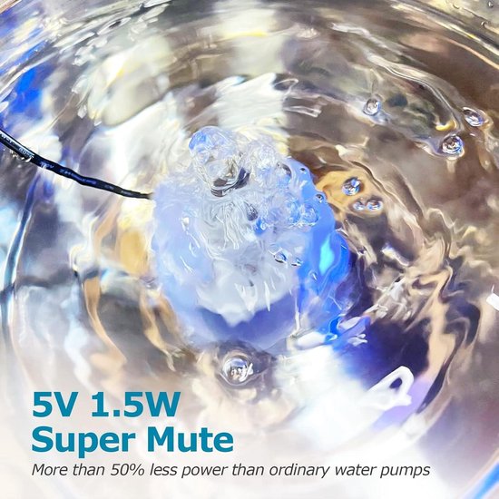 Kat Waterfontein Pomp Vervanging Wit 7 × 7 × 5 Usb Pomp Onderdompelbare Waterpomp Voor Vissen Aquarium Huisdier Waterdispenser