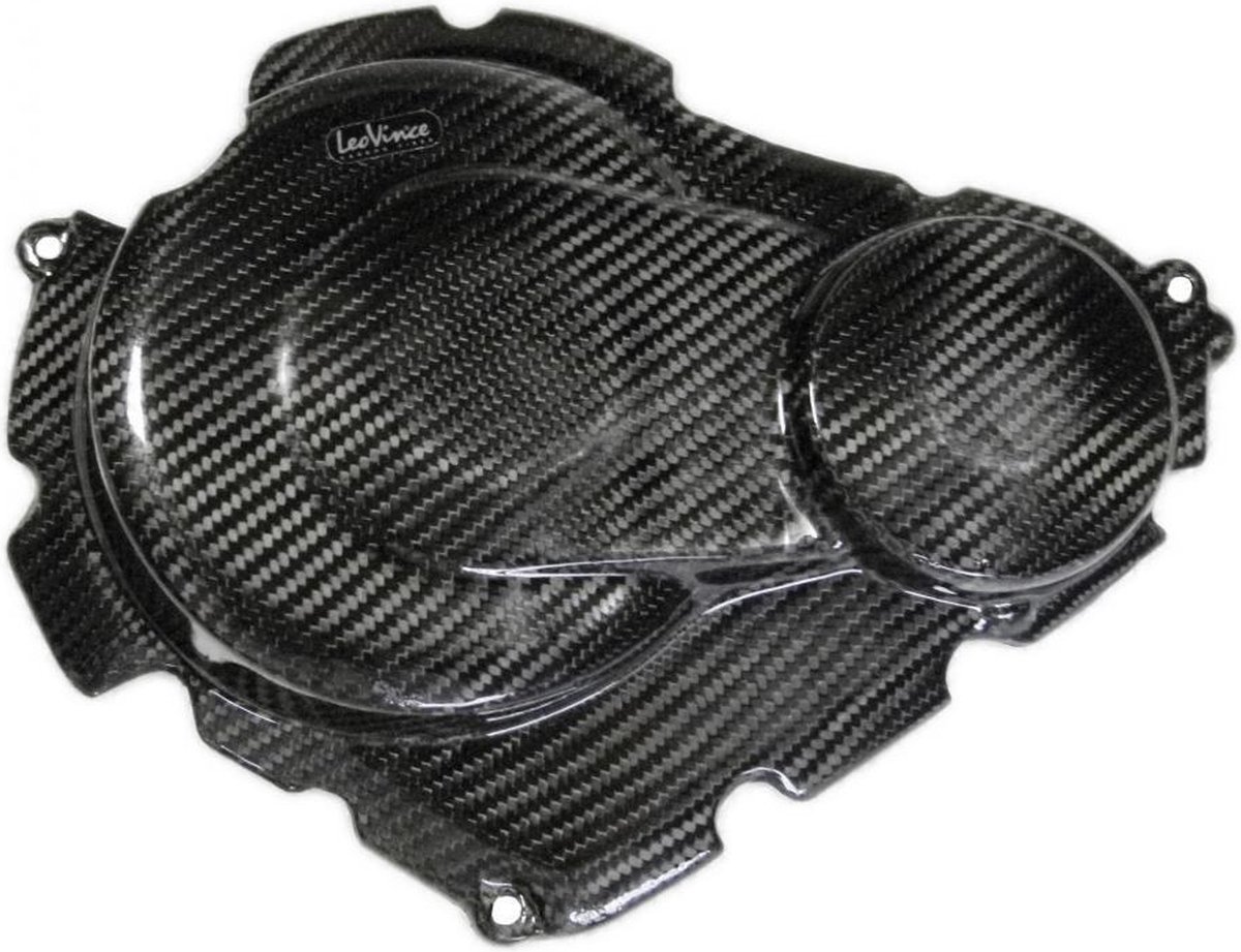 Protection carter d'embrayage carbone Leovince pour moto Suzuki 750 Gsx-R 2008 à 2012