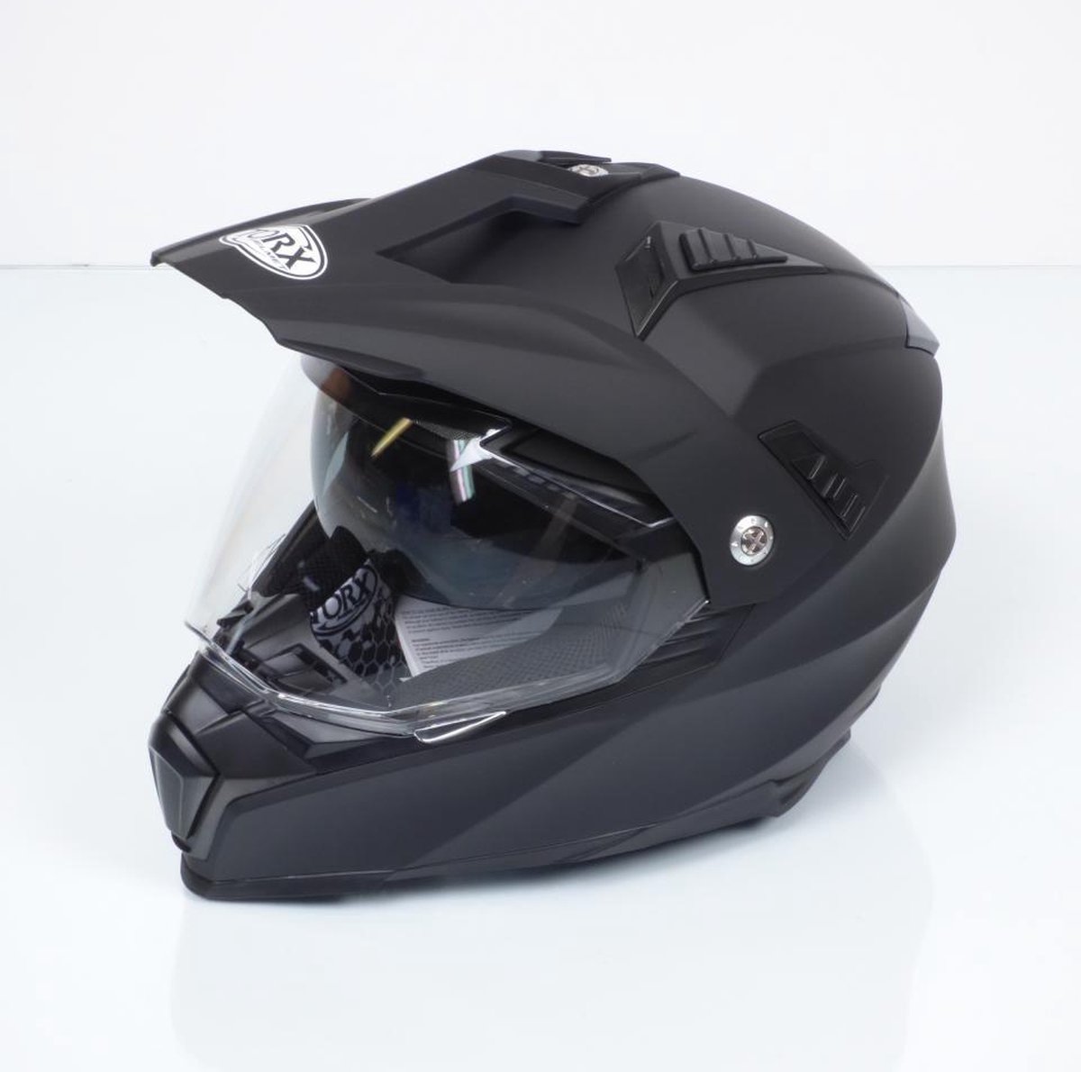 Casque cross enduro trail quad pour moto Taille XS Torx Dundee Black Mat Neuf