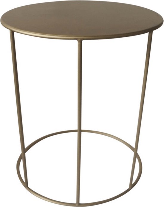Lesli - Living - Bijzettafel - Emma - 40x54,5 - cm - goudkleurig
