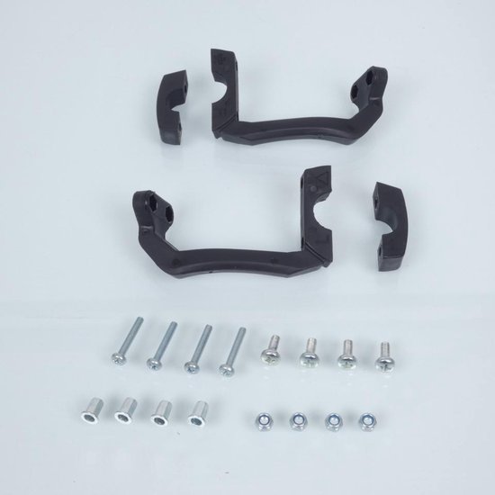 Supports de montage noirs, vis et écrous pour protège-mains Circuit.