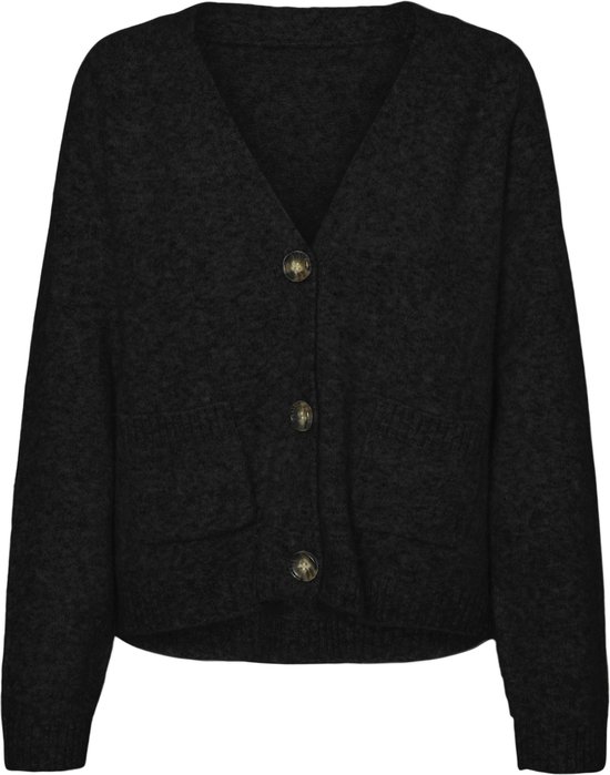VERO MODA VMBOOM LS V-NECK BUTTON CARDIGAN GA NOOS Dames Vest - Maat S