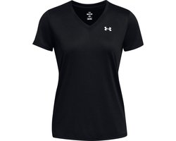 Under Armour Under Armour Tech SSV- Solid-BLK Dames Sportshirt - Zwart - Wit