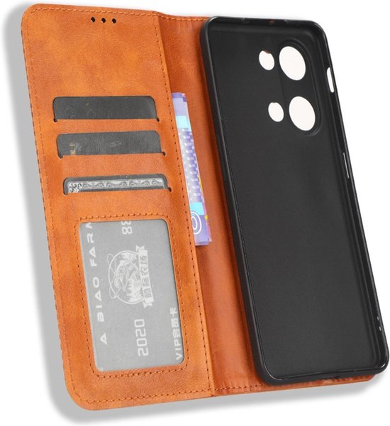 Coverup Vintage Book Case - Coque OnePlus Nord 3 - Marron