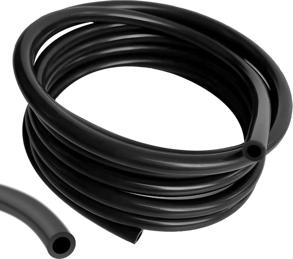 Automotive Flexibele Siliconenslang 5mm - Hoge Temperatuur - Vacuümslang met 2 Klemmen - 110psi Max Druk (id 5mm Od 10mm)