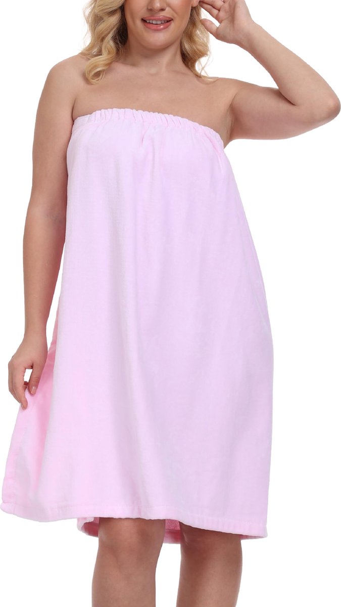 JGS ® Comfortabele Spa Body Wrap Badjas voor Dames met Verstelbare Sluiting, Perfect voor Sauna en Spa