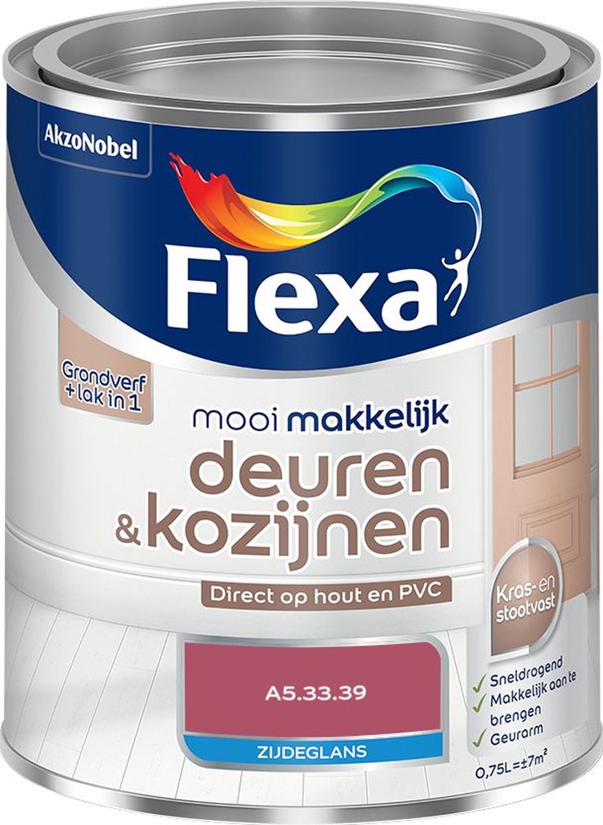 Flexa - Mooi Makkelijk Deuren & Kozijnen Zijdeglans - A5.33.39 - Mengverf - 0.75 L