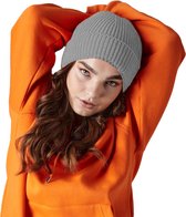 Beechfield Wintermuts - grijs - volwassen - polyacryl - Beanie wintermuts