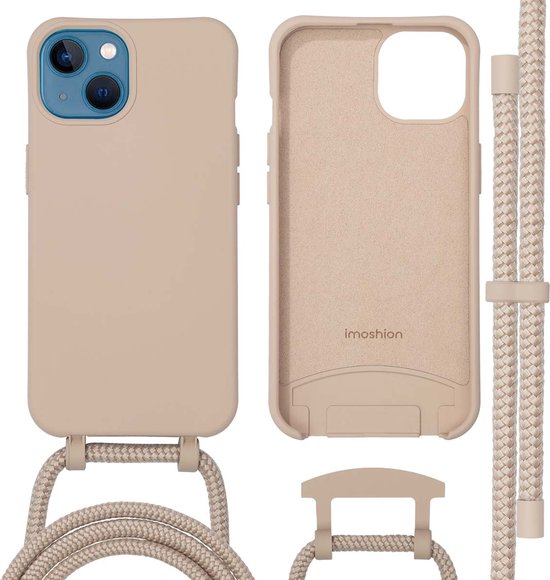 imoshion Hoesje - Geschikt voor iPhone 13 - Color Backcover met afneembaar koord geschikt voor MagSafe - Nude