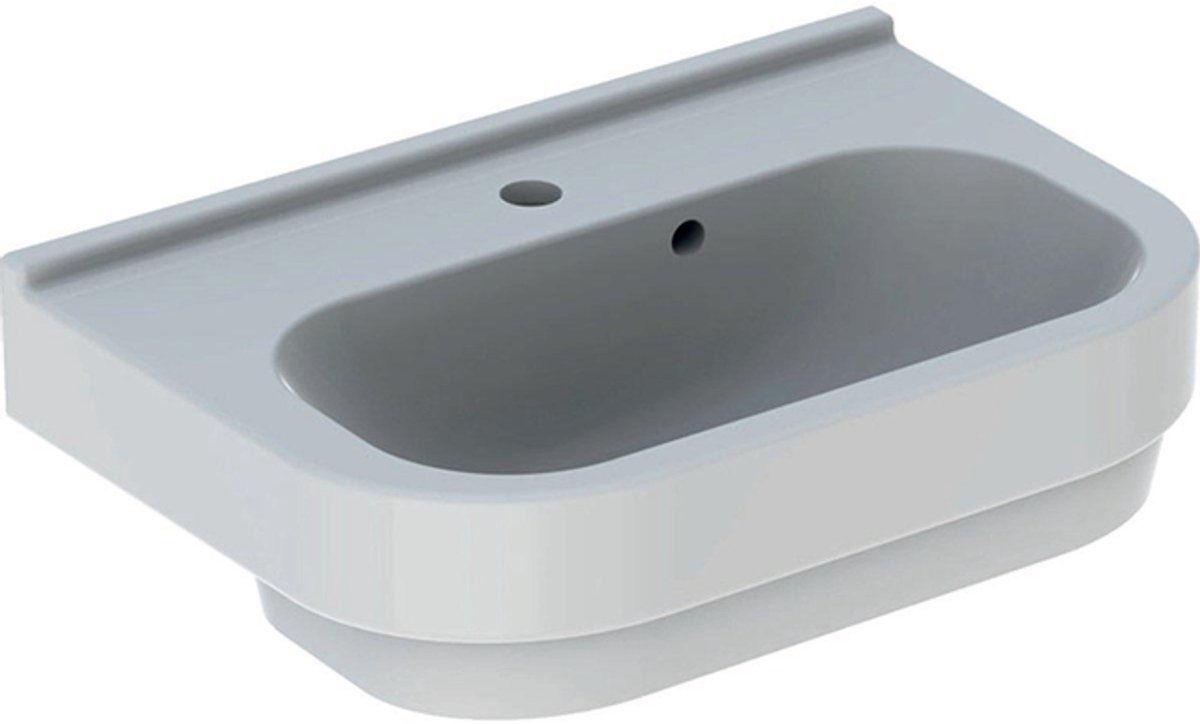 Geberit 300 Basic wastafel - compact - met kraangat - met overloop - 60x40x19.5cm - wit