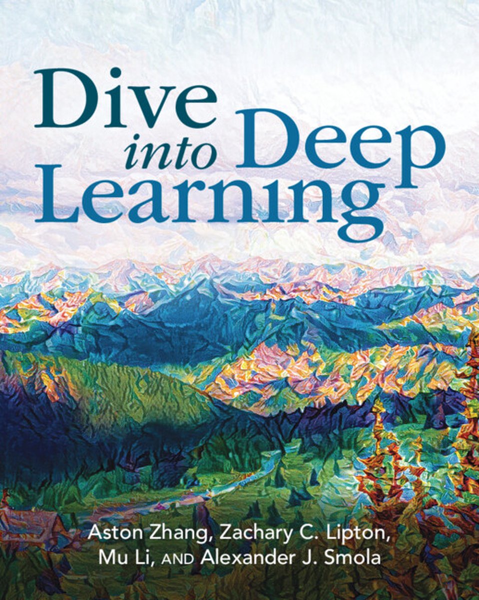 Omslag van Dive into Deep Learning