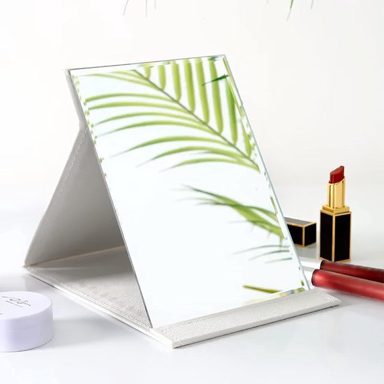 Miroir à cadre carré Miroir de maquillage grossissant double face Miroir de tabl