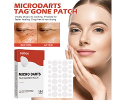 Microdarts Tag'Gone Patch – Snelle & Pijnloze Verwijdering van Skin Tags, 144 Patches zonder Medicatie