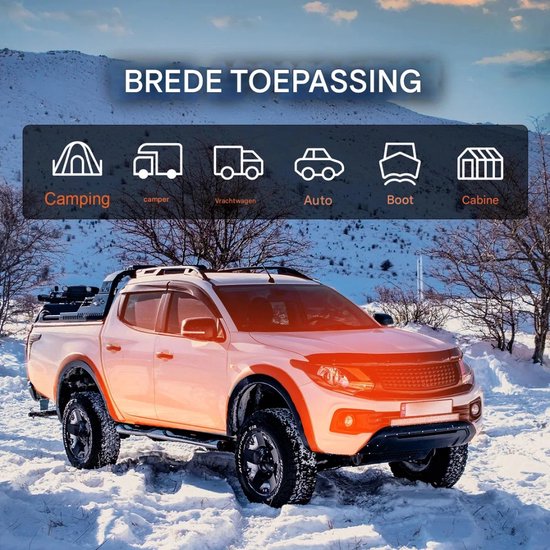 Diesel Kachel Deluxe - Met Bluetooth en LCD Scherm - Timerfunctie - Afstandsbediening - Oranje van Diesel — afbeelding 4
