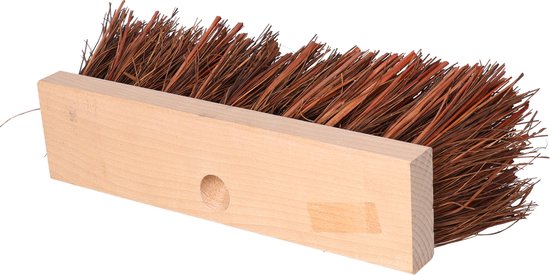 Buemag harde Bezem kop - Piassava - extra sterk - FSC hout - bruin - 30 cm - straatbezem - buitenbezem van Buemag — afbeelding 2