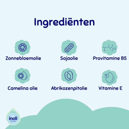 Inoli Skincare - Shampoo & Douchegel voor Droge en Gevoelige Huid - Babybenodigdheden - 200ml van Inoli — afbeelding 4