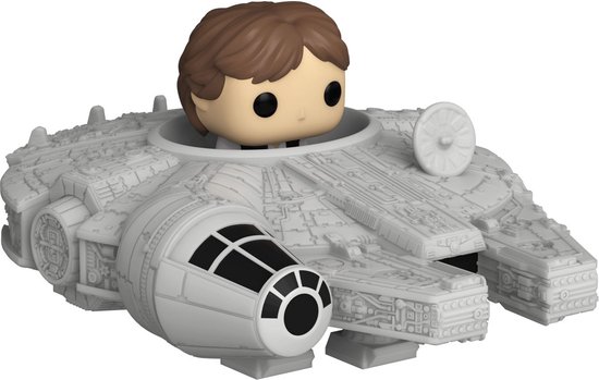 Funko Han Solo met Millennium Falcon - Funko Bitty Pop! Ride - Star Wars Figuur - 2cm