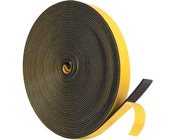 Zelfklevende Afdichtingstape 12mm voor Deuren en Ramen - Waterdichte Rubber Afdichting tegen Koude tocht, Geluiddicht en Stofdicht