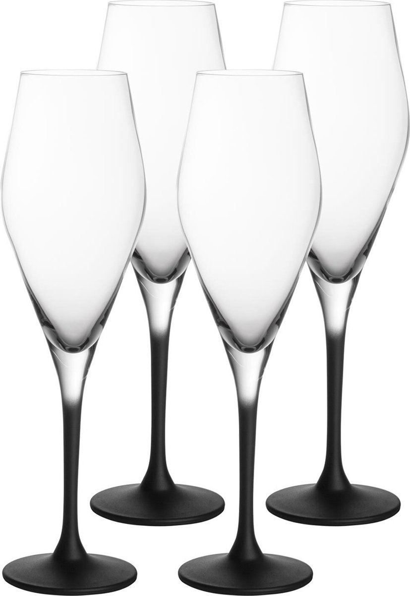 Villeroy & Boch Manufacture Rock Champagneglas 4 Stuks