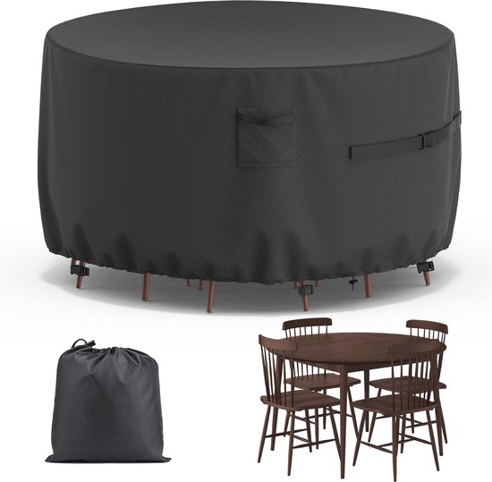 YHINGG Picknicktischabdeckung Wasserdicht | 190x157x76 Cm, 600D Oxford | Mit Bankhussen & Belüftung