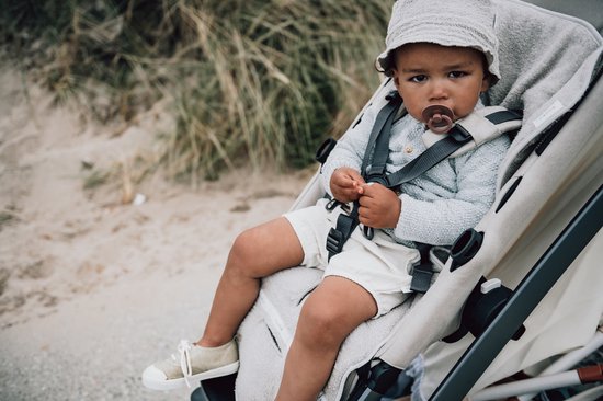 Koeka buggy inlegkussen Dijon Daily - biologisch katoen - taupe van Koeka — afbeelding 2