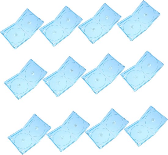 Boîtes à CD transparentes de 12 pièces pour un stockage et une Protection efficaces des CD