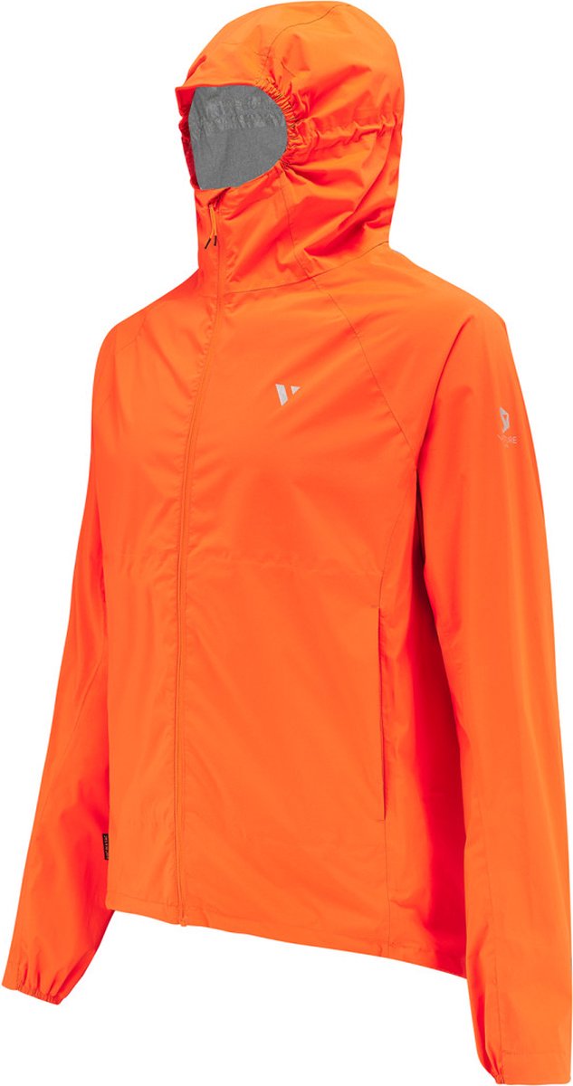 Neon ultra lichtgewicht heren regenjas Venture Oranje