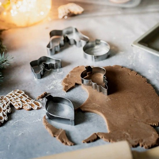 Koekjessnijder Edelstaal Kerstbal 9 cm - Vormen - Uitsteekvorm - Cookie - Cutter - Uitsteekvormpjes - Koekjes - Bakken