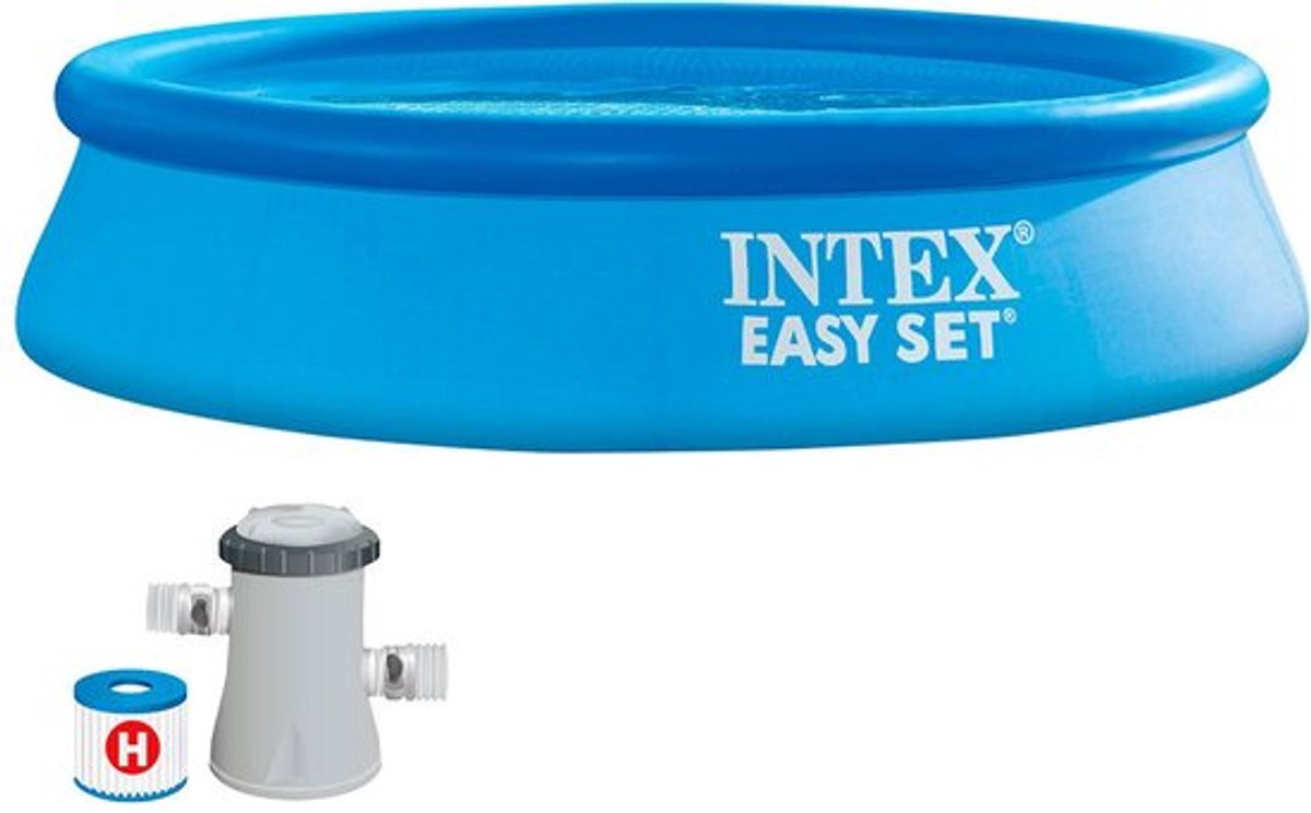 Intex Easy Set - Opblaasbaar Zwembad - 244x61 cm - Blauw
