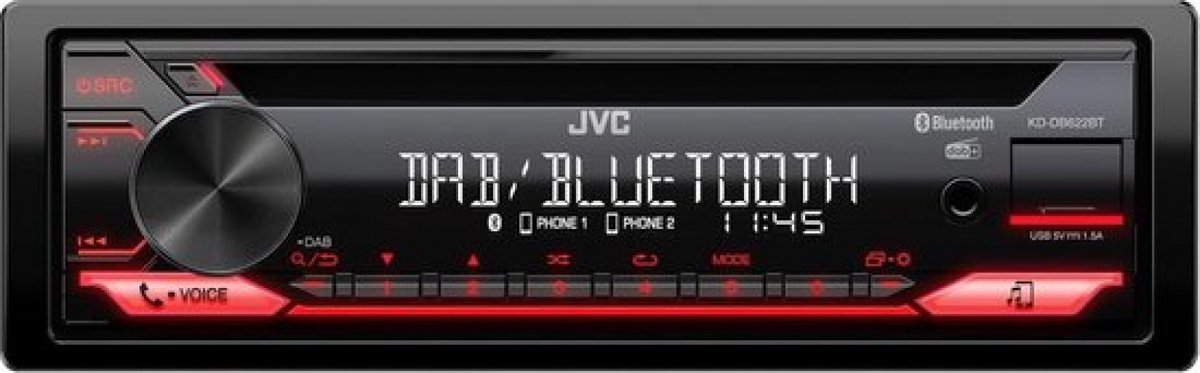 Bol.com JVC KD-DB622BT - Autoradio met DAB+ aanbieding