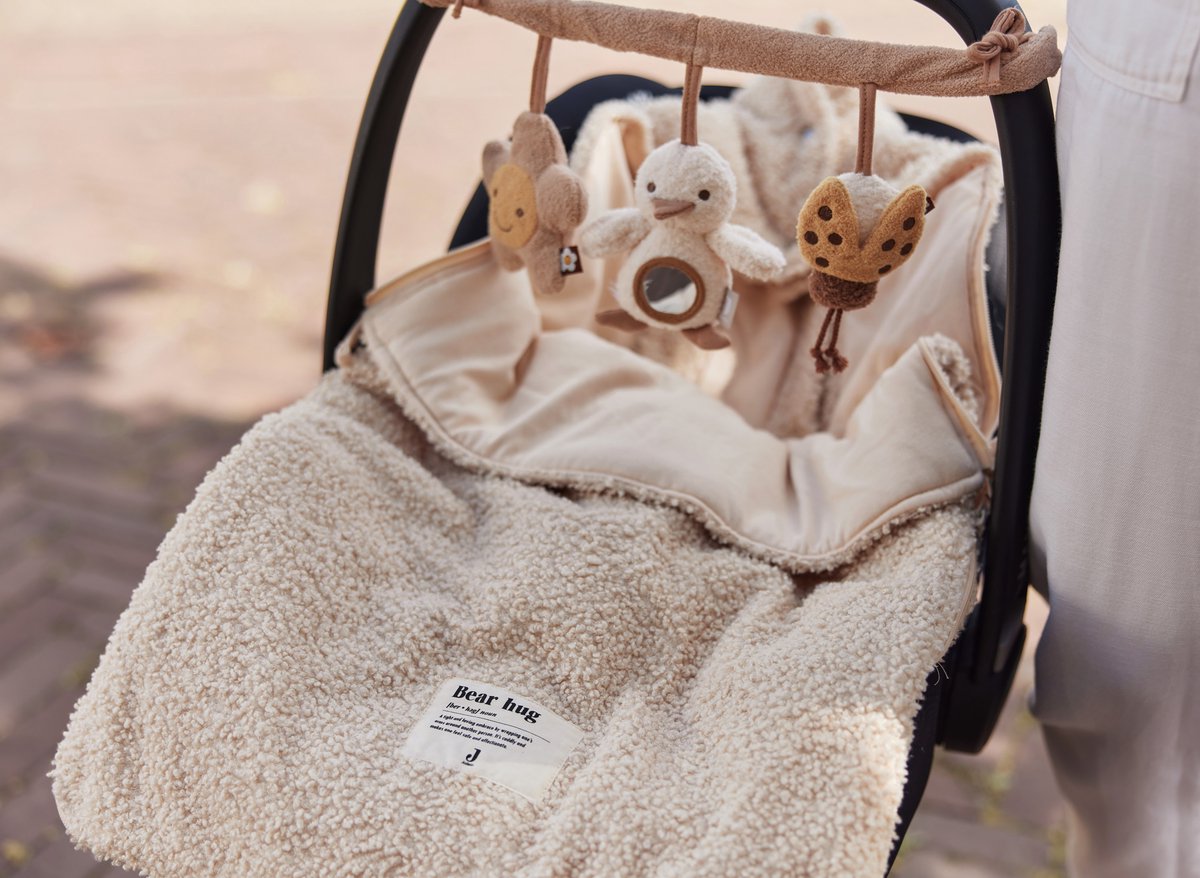 Jollein Voetenzak Boucle Naturel – Autostoel & Kinderwagen thumbnail 2