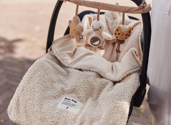 Jollein 025-811-65371 Knitted footmuff for baby seat stonegreen 82 x 42 cm