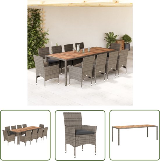 Tuinmeubelhoes, waterdicht, winddicht, anti-uv, zwaar belastbaar, scheurbestendig, Oxford-stof, grote terrasset, hoes, tuintafelhoes, rechthoekig (242 x 182 x 100 cm) - zwart