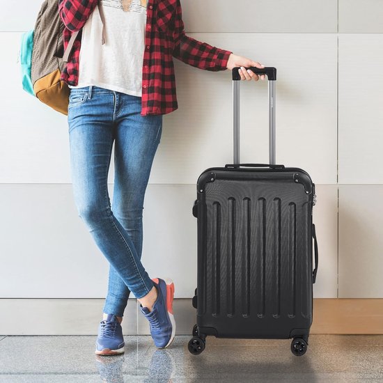 Kono Fashion Bagage Lichtgewicht ABS Hard Shell Trolley Reiskoffer met 4 Wielen